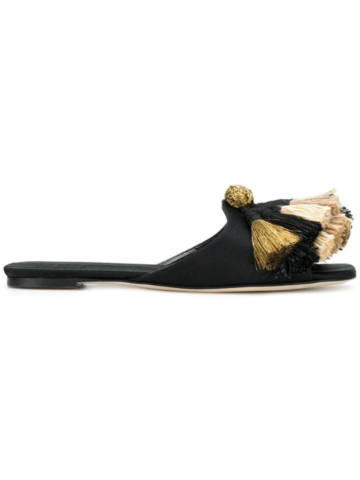 Sanayi 313 Tassel Detail Sandals - Black
