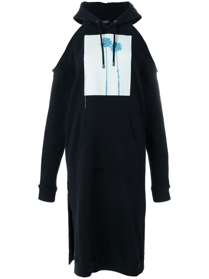 Marcelo Burlon County Of Milan Palm Square Dress - Black