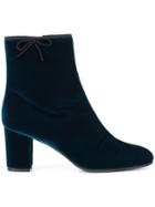 L'autre Chose Heeled Bow Boots - Blue