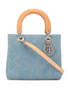 Christian Dior Pre-owned Lady Dior Studded Shoulder Bag - Blue