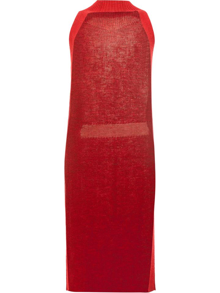 Maison Margiela Knitted Cape - Red