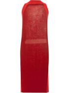 Maison Margiela Knitted Cape - Red