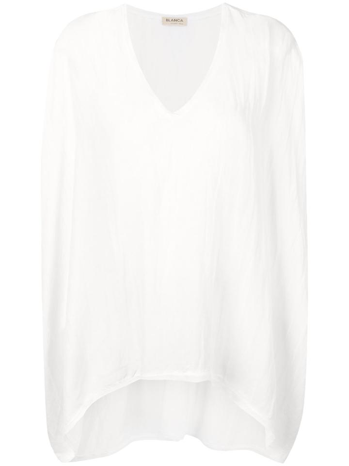 Blanca V-neck Top - White