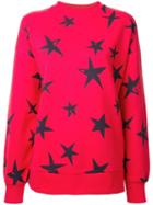 Être Cécile Star Print Sweatshirt, Women's, Size: Xs, Red, Cotton