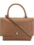 Givenchy - Small 'shark' Tote - Women - Calf Leather - One Size, Brown, Calf Leather