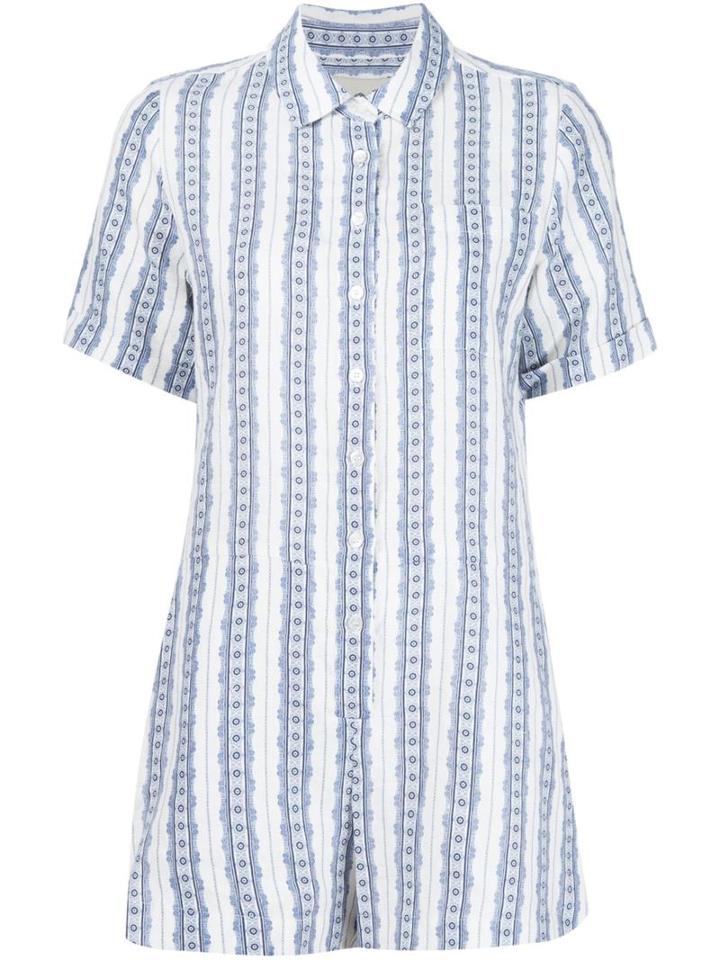 Sea Striped Playsuit, Women's, Size: 2, Black, Cotton
