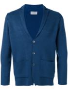 John Smedley - V-neck Cardigan - Men - Merino - S, Blue, Merino