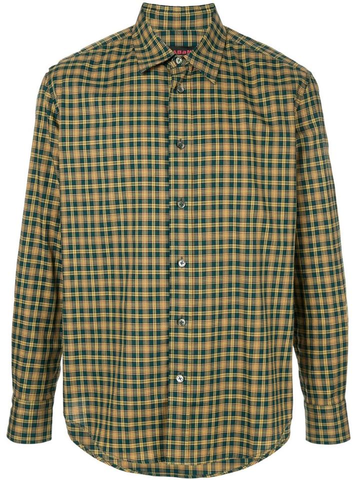 Caban Long-sleeved Plaid Shirt - Yellow