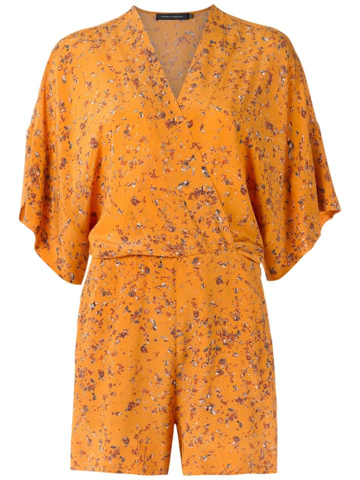 Andrea Marques Printed Playsuit - Unavailable
