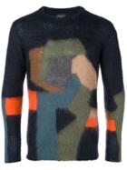Roberto Collina Colour-block Fitted Sweater - Blue