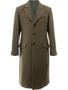 Yohji Yamamoto Single Breasted Coat - Green