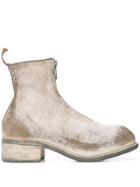 Guidi Distressed Boots - White