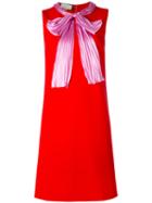 Gucci - Bow Dress - Women - Silk/polyamide/spandex/elastane/viscose - S, Red, Silk/polyamide/spandex/elastane/viscose