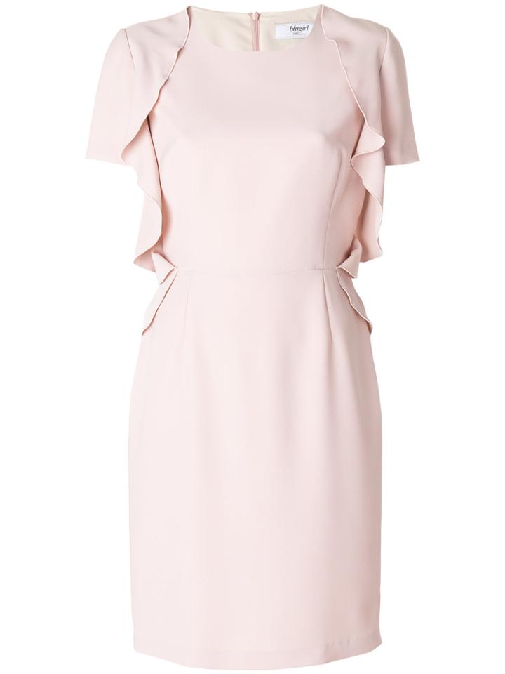 Blugirl Draped Sleeve Dress - Pink & Purple