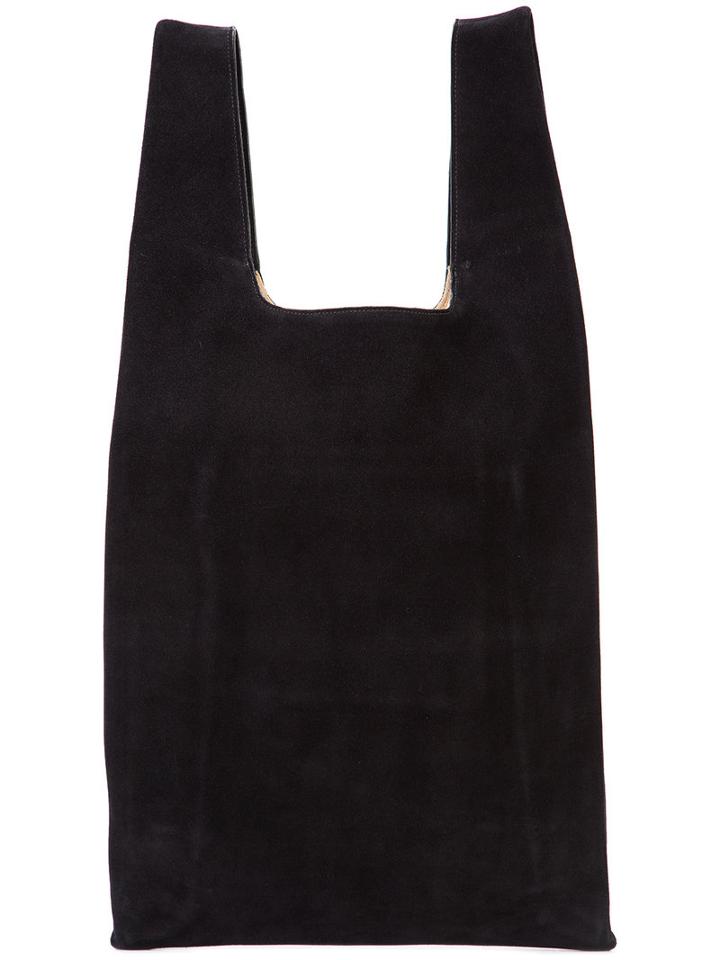Hayward Shopper Tote, Women's, Black, Calf Suede