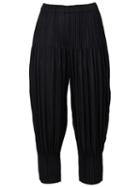 Issey Miyake Cuff Detail Pleated Wide Trousers
