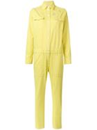 Mira Mikati It's Magic Embroidered Denim Jumpsuit - Yellow