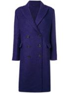 Ermanno Scervino Double Breasted Coat - Purple