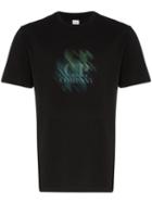 Cp Company Blurred Logo Print T-shirt - Black