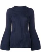 Sonia Rykiel Long-sleeve Knitted Top - Blue