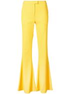 Marina Moscone Ottoman Flared Trousers - Yellow & Orange