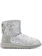 Ugg Australia Glitter Slip-on Boots - Silver