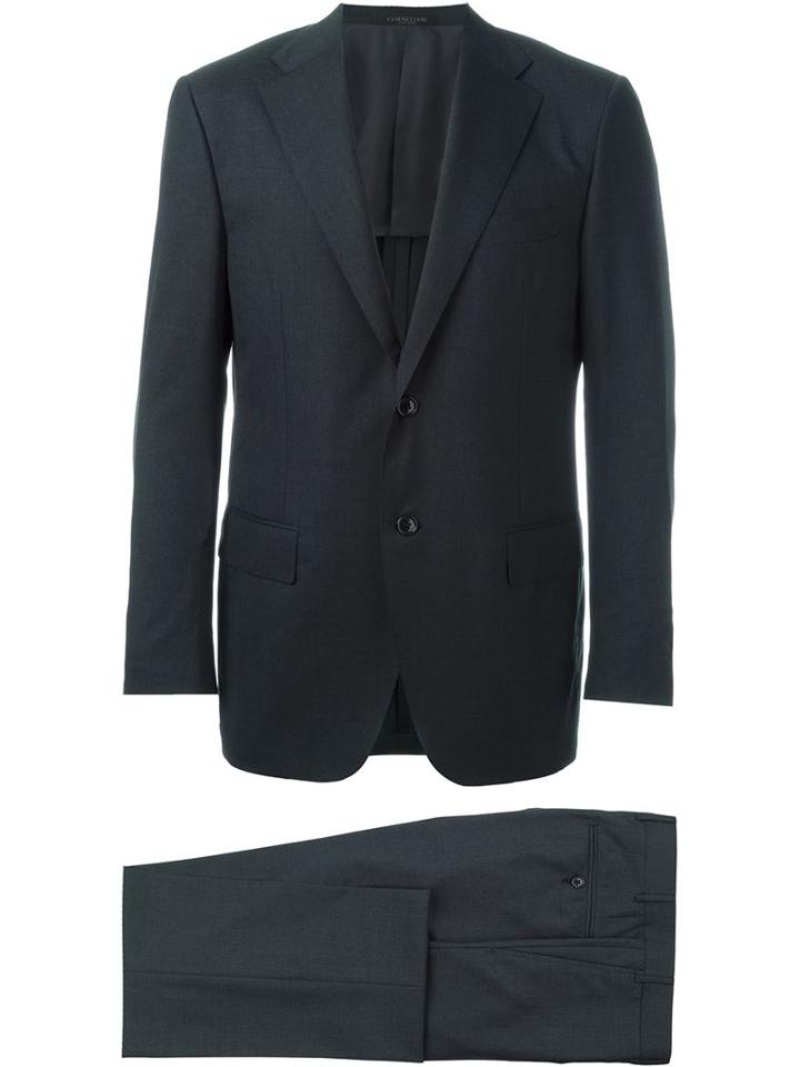 Corneliani Two Piece Suit, Men's, Size: 54, Grey, Cupro/virgin Wool