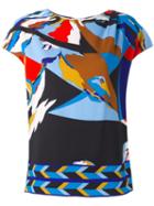 Emilio Pucci Abstract Print Top, Women's, Size: 42, Spandex/elastane/viscose