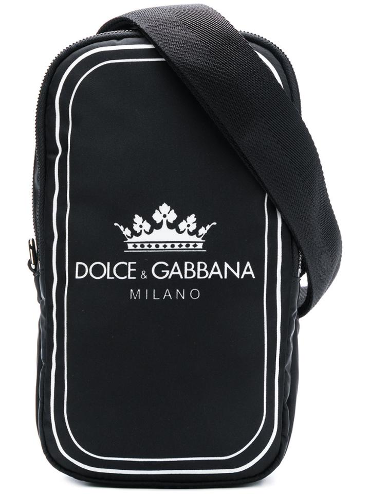 Dolce & Gabbana Logo Cross Body Bag - Black