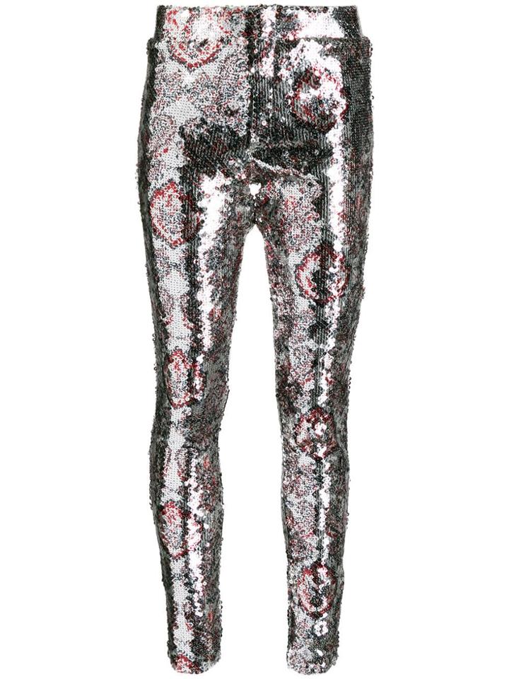 Isabel Marant Odizo Sequined Trousers - Metallic