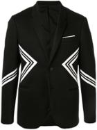 Neil Barrett Contrast Stripe Blazer - Black