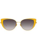 Linda Farrow Lfl855 Sunglasses - Gold