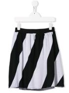 Andorine Teen Striped Skirt - Black