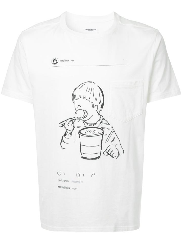 Takahiromiyashita The Soloist Graphic Print T-shirt - White