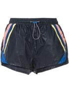 The Upside Stripe Detail Sport Shorts - Blue