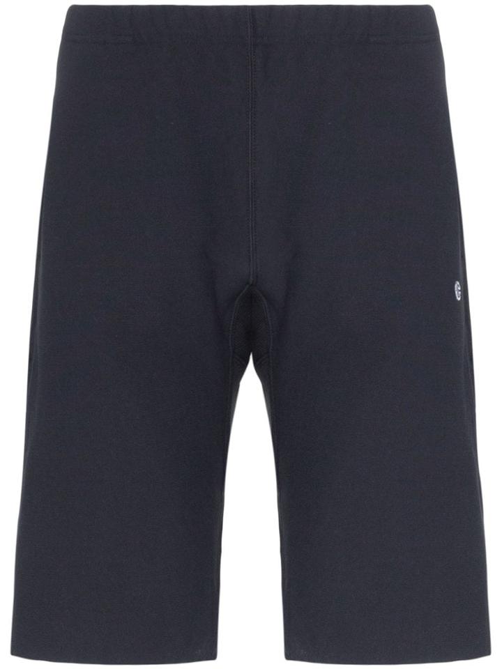Champion Logo Drawstring Shorts - Blue