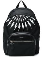 Neil Barrett Thunderbolt Print Backpack - Black