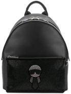 Fendi Crystal Karl Backpack - Black