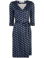 Dvf Diane Von Furstenberg Julian Jersey Wrap Dress - Blue
