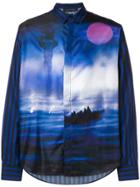 Christian Pellizzari Moonlight Print Shirt - Blue