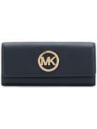 Michael Kors Collection Logo Continental Wallet - Blue
