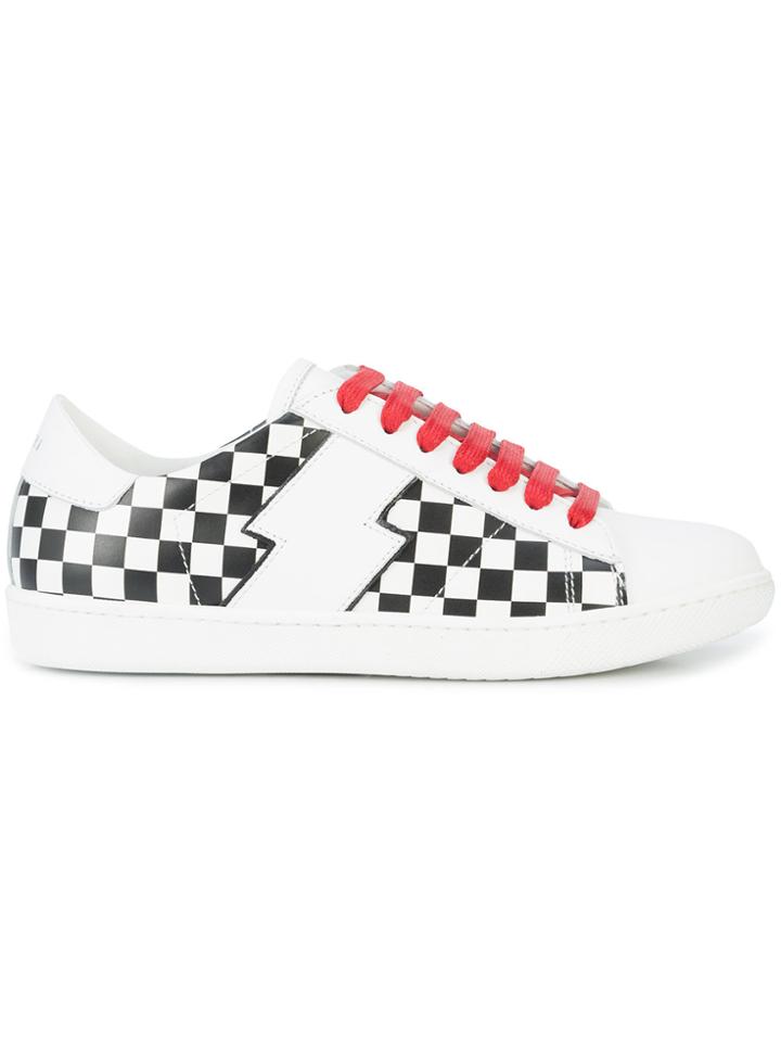 Amiri Checkerboard Sneakers - White
