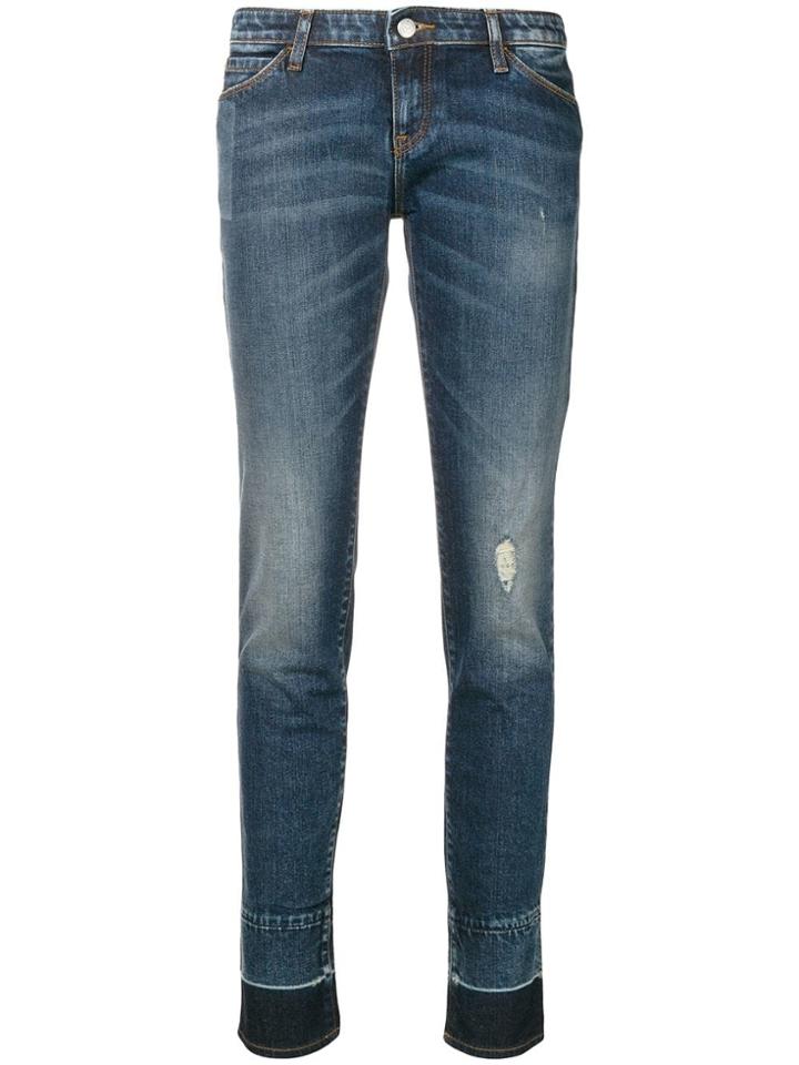 Emporio Armani Faded Slim Fit Jeans - Blue