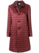 Comme Des Garçons Vintage Quilted Peter Pan Collar Coat - Pink &
