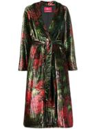 F.r.s For Restless Sleepers Floral Print Belted Coat - Green