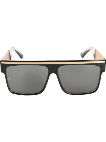 Vintage Frames - 'love/hate' Sunglasses - Unisex - Acetate - One Size, Black, Acetate