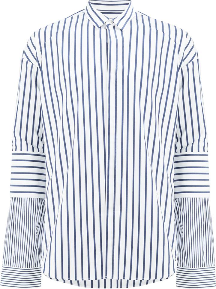 Juun.j Pinstriped Masculine Shirt - White