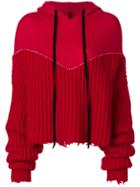 Unravel Project Oversized Sleeve Hoodie - Red