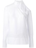 Eudon Choi - Open Shoulder Top - Women - Cotton - 10, White, Cotton