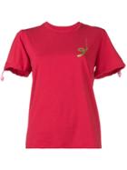 Emporio Armani Drawstring Sleeve T-shirt - Red